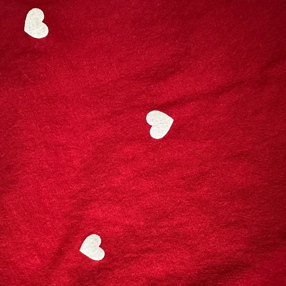 H&M Mama Before/After Cotton Pajamas, Maternity Women's Size Small, Red Hearts - Picture 6 of 8